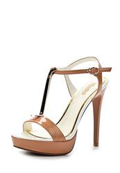 купить Босоножки на высоком каблуке ТОФА TO012AWAXJ56, коричневые фото Босоножки на высоком каблуке ТОФА TO012AWAXJ56, коричневые