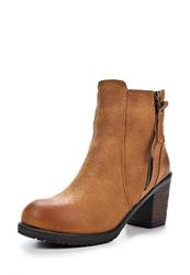 купить Ботильоны на толстом каблуке Betsy BE006AWKT460, светло-коричневые фото Ботильоны на толстом каблуке Betsy BE006AWKT460, светло-коричневые