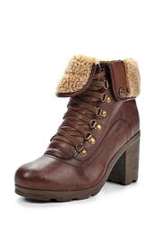 купить Ботильоны на толстом каблуке Betsy BE006AWKT408, коричневые со шнурками фото Ботильоны на толстом каблуке Betsy BE006AWKT408, коричневые со шнурками