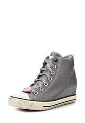 купить Кеды женские Skechers SK261AWLL855, серого цвета фото Кеды женские Skechers SK261AWLL855, серого цвета