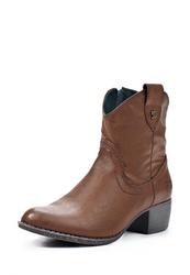 купить Женские полусапожки на каблуке Tom Tailor TO172AWKH185, коричневые фото Женские полусапожки на каблуке Tom Tailor TO172AWKH185, коричневые