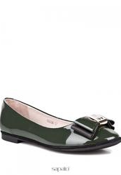 купить Балетки женские на каблуке Vitacci 66038, темно-зеленые (лаковая кожа) фото Балетки женские на каблуке Vitacci 66038, темно-зеленые (лаковая кожа)