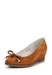 купить Балетки на танкетке Spur SP169AWATZ93, коричневые замшевые фото Балетки на танкетке Spur SP169AWATZ93, коричневые замшевые